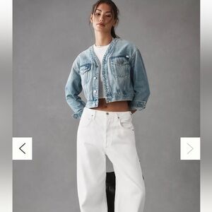 AG Alanna Crop Denim Jacket